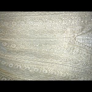 Long sleeve lacy blouse